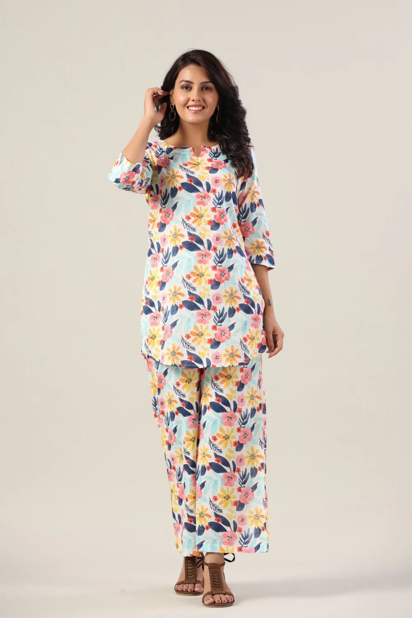 Stylish Cotton Printed Co-Ord Set