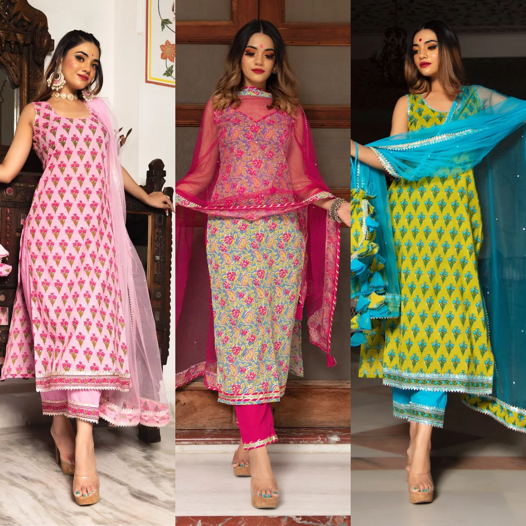 PACK OF 3 PREMIUM QUALITY KURTI SET'S